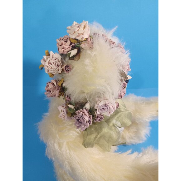 Limited Edition 5/5 Mohair Teddy Bear "Isabella" By Angie Tait 22" Blonde Crown - Picture 8 of 13